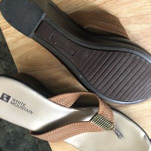Tan inch high sandal
